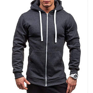 Sudadera con Capucha y Cremallera para Hombre, Diseño Personalizado, Chaqueta de Forro Polar, Sudadera Deportiva para Gimnasio, Venta al Por Mayor OEM - Product Image 6