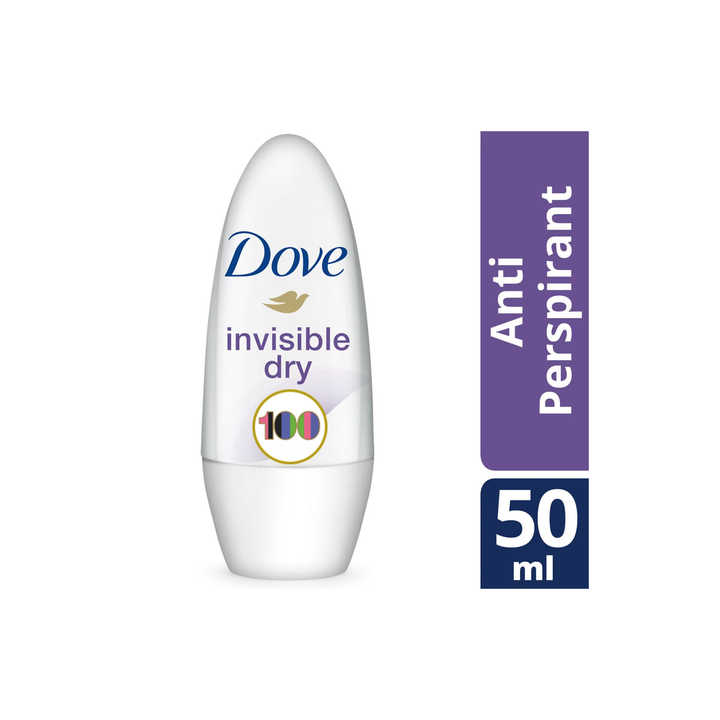 Feel clean and fresh all day with Dove Roll On Advanced Care 50ml Invisible Dry invisible formula