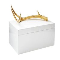 Boîte de rangement pliable classique de luxe SS pour petits accessoires, bijoux, en fer, acier, aluminium, bois, matériaux personnalisables