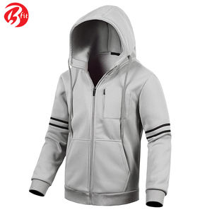 <b>Men's</b> Customizable Logo Design Cotton Fleece <b>Hoodies</b> Comfortable With Zipper <b>for</b> Winter Plain Dyed Style - Product Image 2