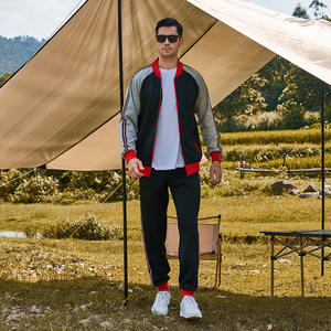 TWILL mode survêtement pour hommes veste à glissière et pantalon de jogging Logo personnalisé en gros tenue de sport - Product Image 3