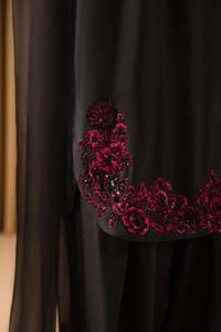 Am impex ชุดเสื้อผ้าสำหรับผู้หญิง, สไตล์ปาร์ตี้ฤดูหนาวผ้าแห้งเร็วระบายอากาศได้ดีสีทึบอินเดียปากีสถาน - Product Image 5