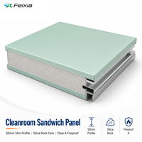 Panneau mural en acier coloré pour salle chirurgicale, panneau de salle blanche d'hôpital, système de cloisonnement modulaire, facile à nettoyer, durable, résistant au feu, usage médical