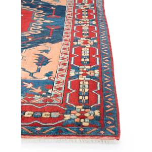 Alfombras de Lana Anudadas a Mano Nuray, Rectangulares, con Medallón Rojo Naranja y Patrones Abstractos para el Hogar, para Sala de Estar y Dormitorio, 9x12 Pae-1200 - Product Image 4