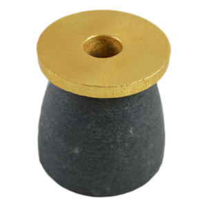 Bougeoir pilier en métal décoratif pour la maison bougeoir au design élégant argenté support en bois pour la décoration de mariage - Product Image 2