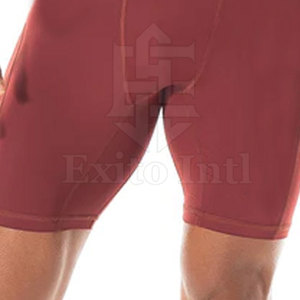 Shorts de Compression Homme Personnalisés de Haute Qualité pour Sport et Fitness, Taille Élastique, Longueur Genou, Respirants, Style Décontracté Urbain - Product Image 5