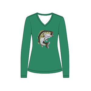 เสื้อตกปลาแขนยาว UPF 50สำหรับผู้หญิงแห้งเร็วระบายอากาศได้ดีใหม่2025ออกแบบโลโก้ต่อต้านรังสียูวีสำหรับใส่ตกปลาในฤดูร้อน - Product Image 2