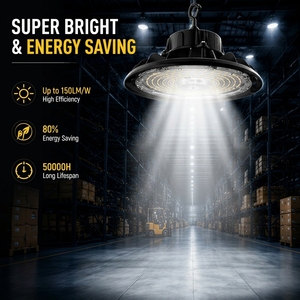 Luz LED UFO High Bay <span class=keywords><strong>para</strong></span> Almacenes Industriales, 100W-240W, con Certificación IP65 UL ETL, Múltiples Opciones de Potencia y 3 Temperaturas de Color, Disponible en EE. UU. - Product Image 2