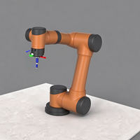Bras robotique collaboratif éducatif à 6 axes AUBO E5, répétabilité de 0,02 mm, pour le perçage robotique, l'enseignement, la recherche en laboratoire