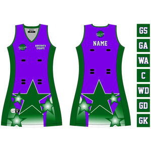 เดรสเน็ตบอลของผู้หญิงเดรสตาข่ายทรงเอไลน์แห้งเร็วพร้อมเครื่องแบบ MOQ ต่ำแบบสั่งทำ - Product Image 5