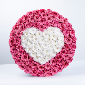 AYOYO Fiori <span class=keywords><strong>di</strong></span> Rosa Artificiali Personalizzabili, Bouquet a Forma <span class=keywords><strong>di</strong></span> Cuore in Vari Stili, Fiori Conservati, <span class=keywords><strong>Regalo</strong></span> per <span class=keywords><strong>San</strong></span> <span class=keywords><strong>Valentino</strong></span> - Product Image 4