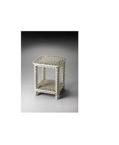 Table d'appoint artisanale en os incrusté, conçue pour les espaces de vie haut de gamme et les projets de décoration intérieure - Product Image 1