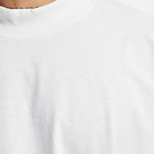 320gsm ผ้าฝ้ายหนาแบบมีสไตล์เสื้อยืดไม่มีลาย220กรัมลายบ็อกซี่เข้ารูปตัวยาวโอเวอร์ไซส์สำหรับผู้ชาย - Product Image 4