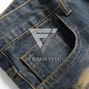 กางเกงยีนส์ขาสั้นของผู้ชายกางเกงขาสั้นออกแบบได้ตามต้องการ - Product Image 3