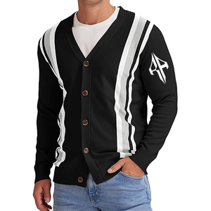 Nuevo Top Venta al por mayor de lana/Material acrílico de alta calidad con logotipo personalizado Nuevo diseño Cárdigan para hombre Suéter de invierno de ATLANTIC - Product Image 3