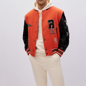Vestes universitaires pour hommes en gros, vestes de baseball personnalisées avec broderie, vestes universitaires pour hommes, veste pour homme - Product Image 5