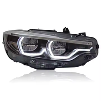 SJC 1:1 Faro Delantero LED Automático para BMW Serie 4 M4 F32 F82 F33 F36 M3 F80 2013-2019 Coche V2 KION Lámpara Delantera Blanca DRL Sistema de Iluminación para Automóvil