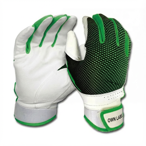 Custom Colors Wholesale Price Baseball Batting <b>Gloves</b> Reinforced Thumb Forefinger <b>Mesh</b> Back Breathable Softball Batting <b>Gloves</b> - Product Image 3