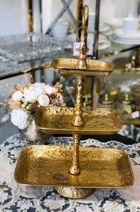 Wholesale Luxury <b>Decorative</b> Cake Stand for Home Hotel Restaurant Birthday Party <b>Engagement</b> Valentine's Day Celebration - Product Image 3
