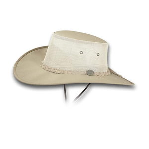 Sombreros de Safari transpirables unisex tamaño personalizado lona impermeable algodón media malla blanca corona viajes al aire libre sombreros de Safari - Product Image 5