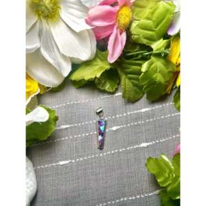 Pendentif Steve Francisco Mohave en turquoise et or rose avec serti clos, en argent sterling et plaqué rhodium, motif chiffres - Product Image 1