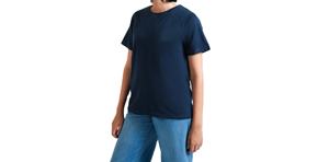 Polo en coton décontracté pour femme, grande taille, motif uni, boutons décoratifs, collection été 2026, haute qualité, vente en gros - Product Image 2