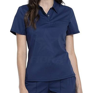 Ensemble de gommage à la figue à vendre Top de gommage médical extensible à manches courtes OEM vente en gros uniforme pour médecins infirmière Ensemble médical et hospitalier - Product Image 1