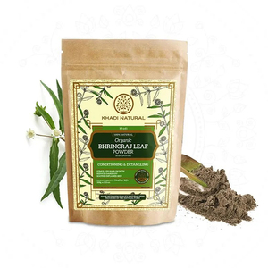 Khadi ผงใบ bhringraj อินทรีย์ธรรมชาติ-100% ธรรมชาติ-100กรัม - Product Image 1