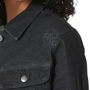 Veste en jean légère et respirante en toile tricotée pour femme, sur mesure, best-seller 2025 - Product Image 4