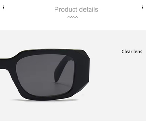 Fashion <b>Square</b> <b>Sunglasses</b> Women <b>Men</b> Luxury Oversized Shades UV400 Protection for Travel Party Daily Casual Office - Product Image 2