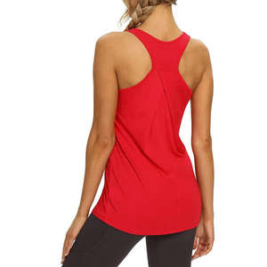New Style <b>Women</b> Long Workout Tank <b>Tops</b> Custom Gym Tank <b>Top</b> Sports Fitness Wear <b>Women's</b> Clothing Plus Size, Cotton / Bamboo Fiber - Product Image 4