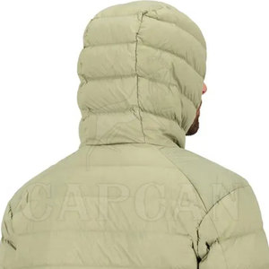 Meilleures ventes Veste d'extérieur rembourrée pour homme pour l'hiver Imperméable à capuche avec col montant Hiver Chaud Brillant en vente - Product Image 4