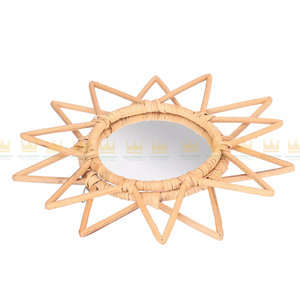 Offre Spéciale classique rotin maquillage miroir innovant rétro dressing salle de bain Art décoration personnalisable Design moderne - Product Image 5