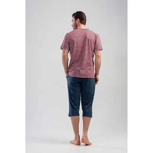 Ensemble Capri à manches courtes et col en V pour homme avec poches, collection de vêtements débardeur - Product Image 1