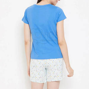 Ligero 100% algodón por encima de la rodilla sólido cómodo transpirable Casual Wear Shorts para mujeres - Product Image 2