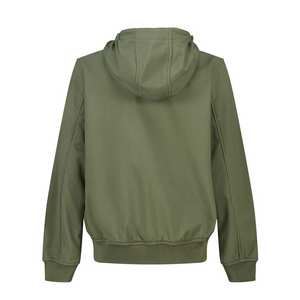 Veste Softshell décontractée d'hiver coupe-vent style streetwear, fermeture éclair en toile, vêtement d'extérieur imperméable et respirant, logos personnalisés - Product Image 2