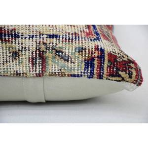 Multicolor Bohemian Kantha Wool <b>Pillow</b> 12x12 Inch Woven Embroidered Vintage Square Print Pattern Portable for Bedding Floor Use - Product Image 4