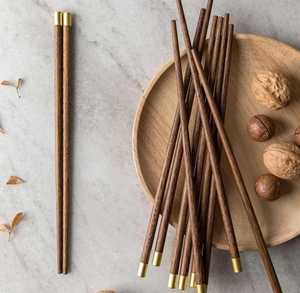 Palillos artesanales de madera de bambú al por mayor de alta calidad palillos de sushi reutilizables para fiestas - Product Image 6