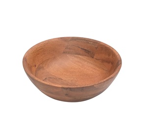 Cuencos de madera de acacia de alta calidad Cuenco grande de madera de acacia Aperitivo de madera Ensalada Fruta Comida Sopa Cuenco de masa de fideos - Product Image 6