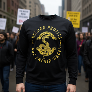 Maglietta a maniche lunghe Union Strong: Guadagni record, salari non pagati - Prodotto promozionale - Product Image 3