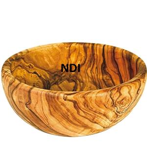 ภาชนะใส่อาหารทรงกลมสำหรับตกแต่งทำด้วยมือชามไม้อะคาเซียสำหรับเก็บสลัดผลไม้ทนทาน - Product Image 1