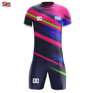 ชุดฝึกซ้อมฟุตบอลผ้าโพลีเอสเตอร์ระบายอากาศแห้งเร็ว100% โลโก้ตามสั่ง - Product Image 1