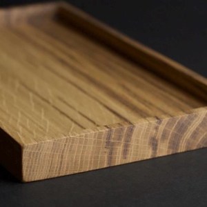 Bandeja de Madera de Roble Marrón Inglesa de Diseño Clásico, Organizador Moderno para Velas y Joyas, Decoración del Hogar, Mesa y Regalos - Product Image 3