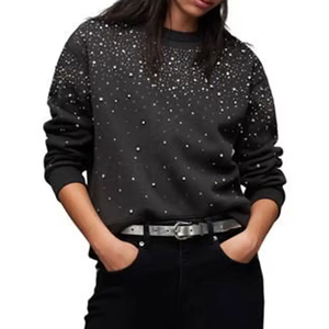 เสื้อสเวตเตอร์สำหรับผู้หญิงเสื้อสเวตเตอร์ระบายอากาศได้ดีดีไซน์ใหม่ - Product Image 3