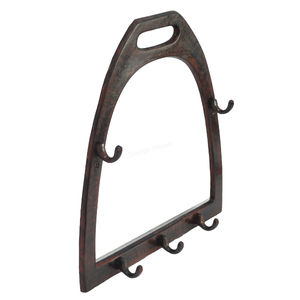 Ganchos de estribo de caballo de Estilo Vintage montados en la pared Juego de ganchos de metal más modernos de 2 artesanías de metal hechas a mano de estilo europeo - Product Image 2