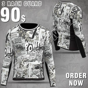 Custom the Rash Guard marvel With material With Seamless Stitching <b>Line</b>/Compression Shirts/<b>tight</b> Jerseys - Product Image 6