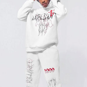 2025ใหม่ชุดวอร์มพิมพ์ลายกราฟิกเฮฟวี่เวทสำหรับผู้ชายชุดวอร์มพิมพ์ลายและพัฟแบบกำหนดเองได้ - Product Image 3