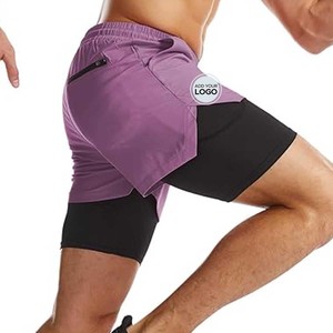 <b>Men's</b> <b>2</b> <b>in</b> <b>1</b> Running <b>Shorts</b> Gym Workout Quick Dry <b>Mens</b> <b>Shorts</b> with Phone Pocket Running <b>Shorts</b> - Product Image 1