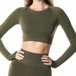 Chemise à manches longues sans couture 51% Polyamide 38% Polyester 11% élasthanne - Product Image 6