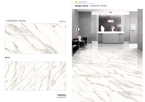 Design moderne 600x1200mm Carreaux de porcelaine émaillée polie Finition brillante Marbre Design Intérieur Sol Chambres Décoration Granit - Product Image 5